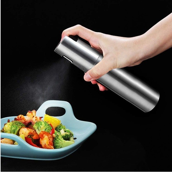 Pulverizator ORIGINAL DEALS pentru ulei si otet, inox, 100 ml, reincarcabil, 18.3 x 4.3 cm, argintiu [5]