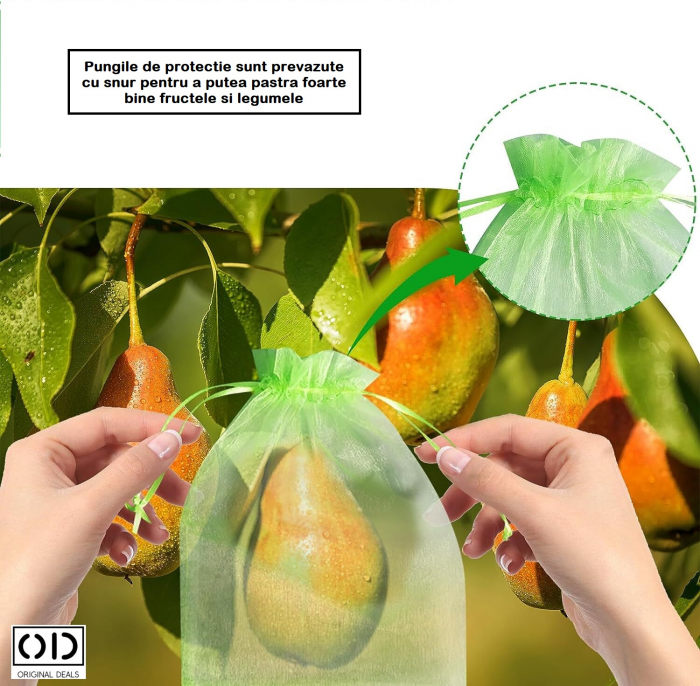 Plasa de protectie pentru pomi fructiferi si livada Punga pentru protectie fructe si legume  Punga de protectie impotriva daunatorilor Plasa de protectie pentru fructe si legume gradina livada [3]