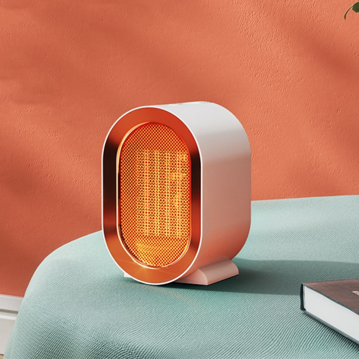 Radiator mini Incalzitor, , Element de Incalzire PTC, Putere 1200 W, Radiator cu termostat reglabil, 19.5 x 12.5 x 12.5 cm, 800 g, Alb [2]