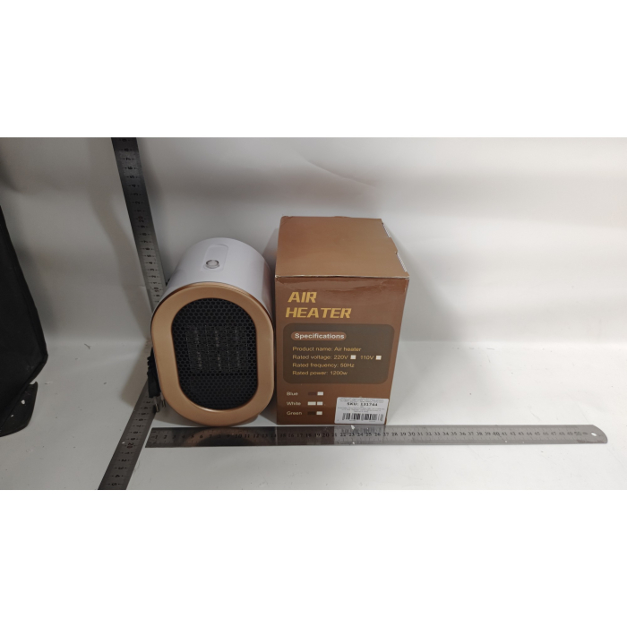 Radiator mini Incalzitor, , Element de Incalzire PTC, Putere 1200 W, Radiator cu termostat reglabil, 19.5 x 12.5 x 12.5 cm, 800 g, Alb [3]