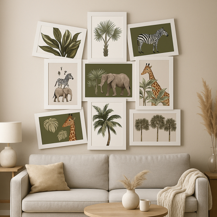 Rama colaj 9 fotografii 5Five Cali din plastic, 46x1,9x49 cm, alb [2]