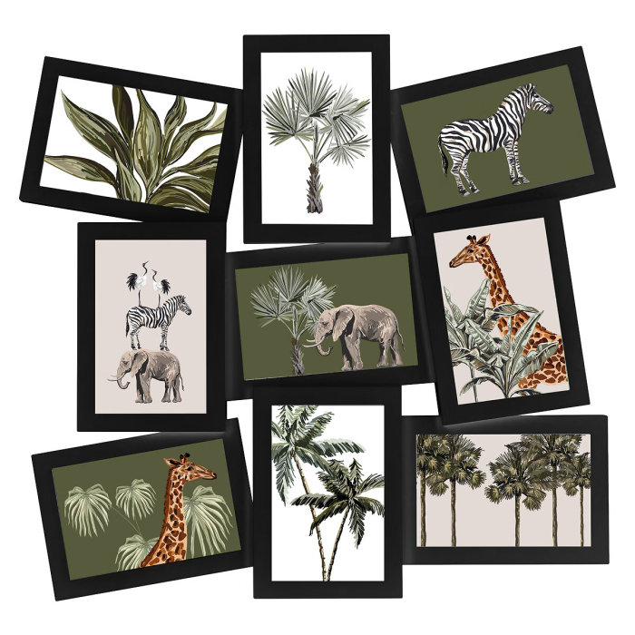 Rama colaj 9 fotografii 5Five Cali din plastic, 46x1,9x49 cm, negru [1]