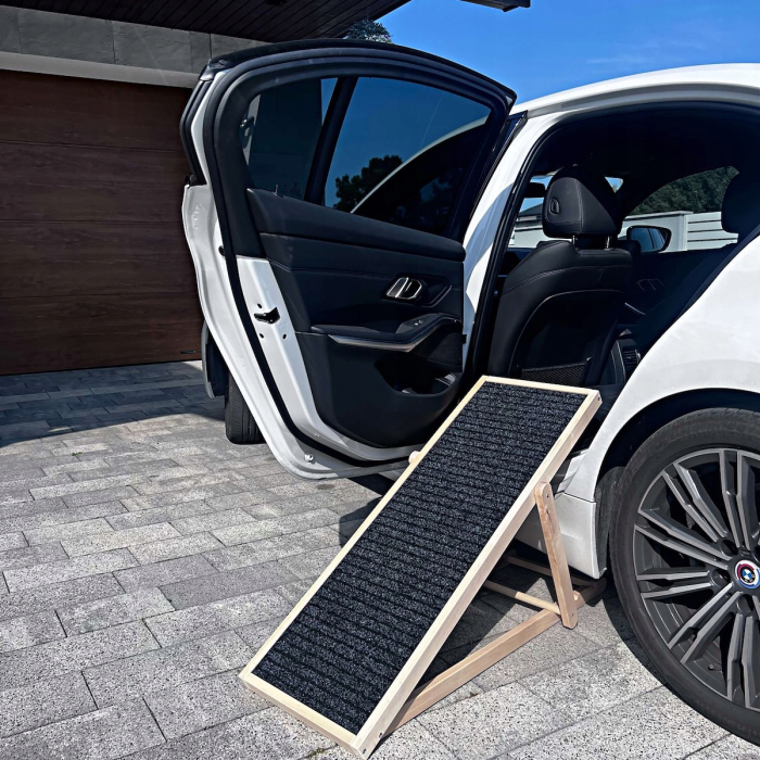 Rampa pentru caini si pisci cu 3 nivele de reglare 42-59cm, antiderapanta, lungime 103cm [10]