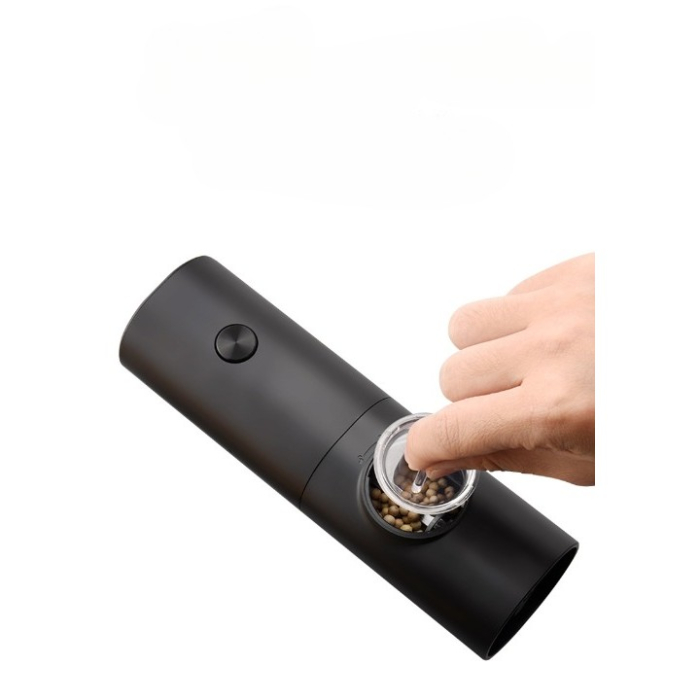 Rasnita Electrica pentru Cafea si Condimente, , Cutit de Macinare din Otel Inoxidabil, Incarcare cu Baterii, Optiuni Diferite de Macinare, Usor de Manevrat, 18x5.5cm, Negru [4]