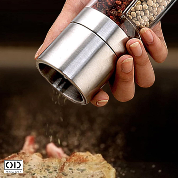 rasnita mecanica condimente, rasnita dubla sare piper, rasnita inox premium, rasnita manuala reglabila, rasnita otel inoxidabil, rasnita de bucatarie eleganta, rasnita moderna condimente, rasnita original dealsrasnita mecanica cu 2 compartimente pentru condimente din otel inoxidabil, rasnita dubla sare si piper design premium, rasnita manuala reglabila din inox original deals, rasnita profesionala pentru condimente cu macinare ajustabila, rasnita eleganta argintie pentru bucatarie moderna, rasnita condimente durabila din otel inoxidabil [19]