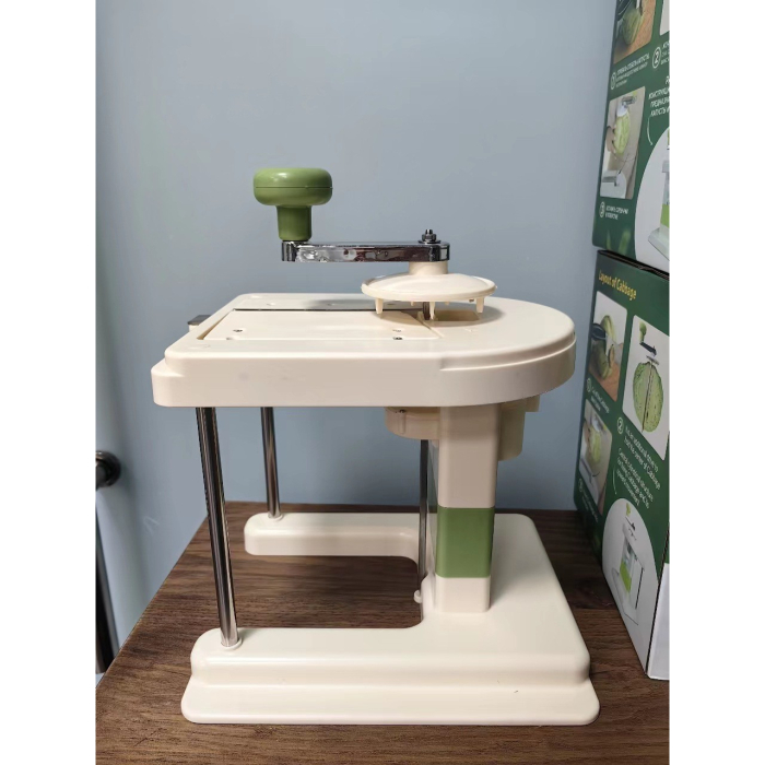 Razatoare de Varza, , Manuala, din PP+Otel Inoxidabil, 19 x 17 x 19 cm, Latime Ajustabila, Alb/Verde [5]