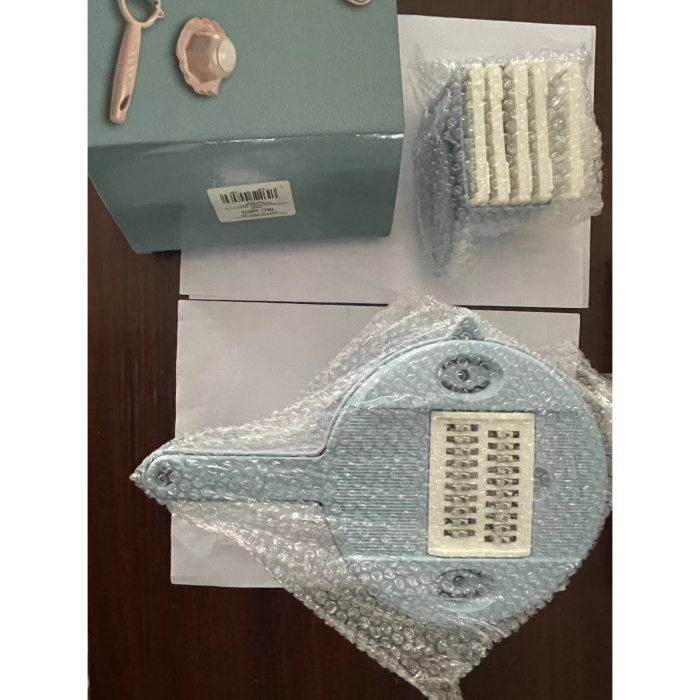 Razatoare multifunctionala pentru legume, fructe, branzeturi, 10 piese, 27.6x8 cm, albastru [7]