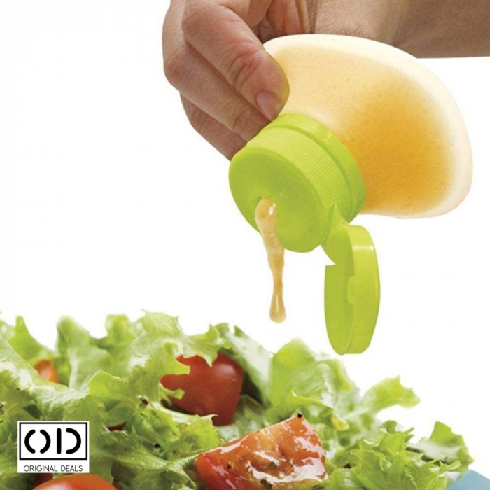 Recipient gradat din silicon Vinegreta din silicon Sticla din silicon Recipient din silicon pentru ulei si otet recipient din silicon pentru sos	 recipient sos recipient sticla sos vinegreta [3]