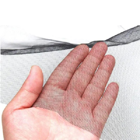 Kit pentru Montare Plasa de Tantari si Insecte, Plasa, Banda Adeziva si Cutit, 140 x 140cm, Negru [5]