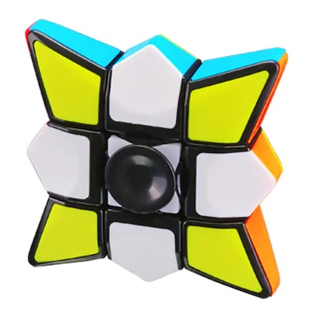 Jucarie Inteligenta Spinner Rubik cu 6 Culori si Diferite Posibilitati de Aranjare, Jucarie Antistres, Multicolor [4]