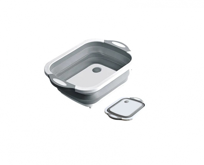 Tocator si Caston Pliabil din PVC si Silicon cu Buton de Scurgere a Apei, Premium [23]
