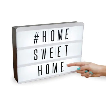 Caseta Luminoasa cu 100 de Litere, Cifre si Caractere Speciale, Personalizabila, cu 3 Baterii AA si Lumina Full LED, Premium, Original Deals [11]