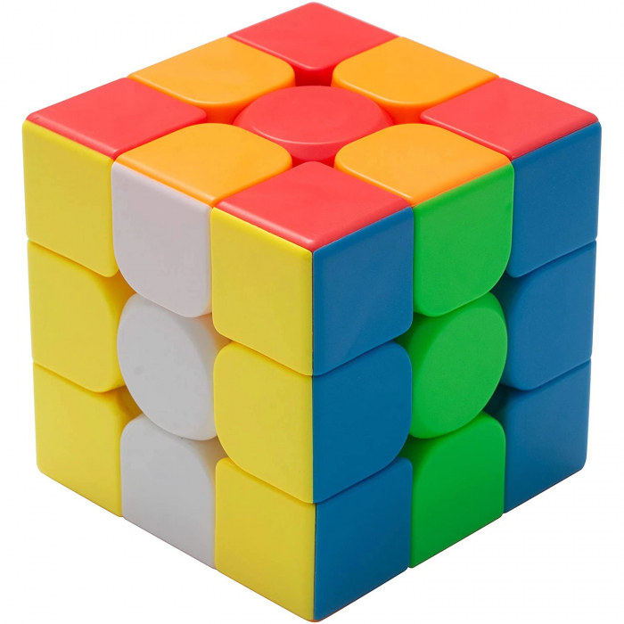 Cub Magic Rubik, Jucarie Inteligenta Antistres, Multicolor, Finisaj Premium, 5.5 cm [3]
