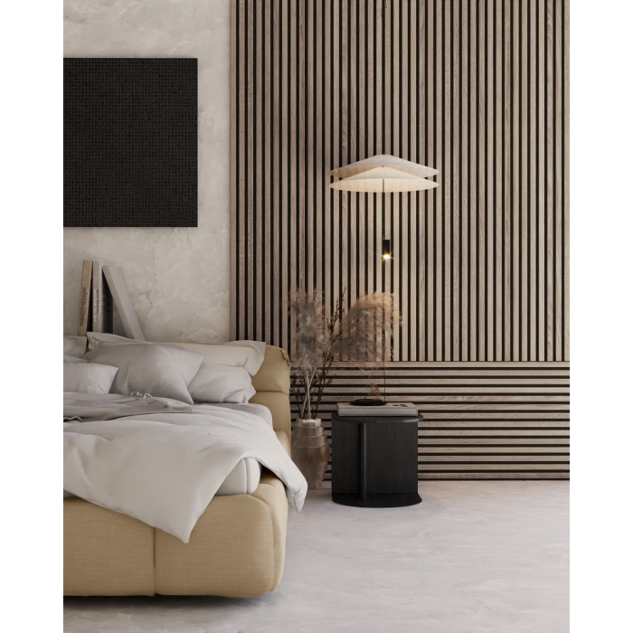 Riflaj MDF decorativ LDA PREMIUM de tip Panou Acoustic, Stejar Natur Saragossa, 260x40 cm [10]