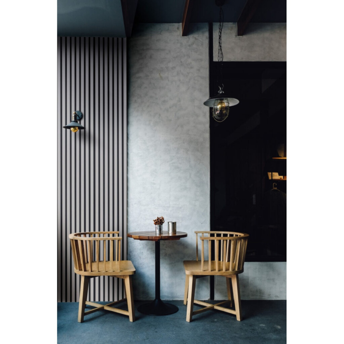 Riflaj MDF decorativ LDA PREMIUM de tip Panou Acustic, Gri Nisip, 260x40 cm [7]