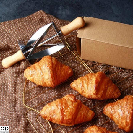 Rola cu Cutit de Taiat Aluat pentru Croisante, Inox, 20 x 6 cm [12]