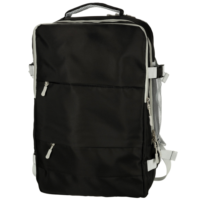 Rucsac de calatorie, 45x28x16 cm, negru – impermeabil, compatibil pentru companii aeriene low cost [9]