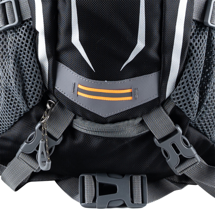 Rucsac de drumetie, gri cu elemente reflectorizante, 18litri, 45x30x15cm [8]