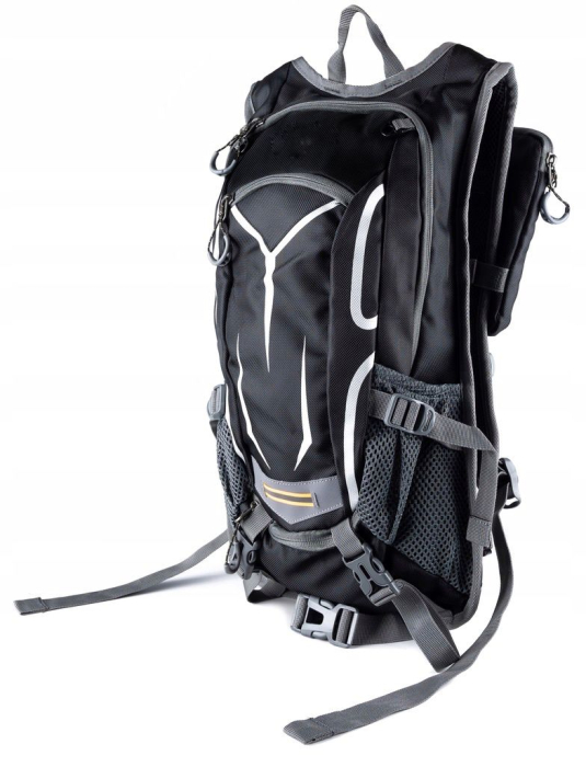 Rucsac de drumetie, gri cu elemente reflectorizante, 18litri, 45x30x15cm [7]