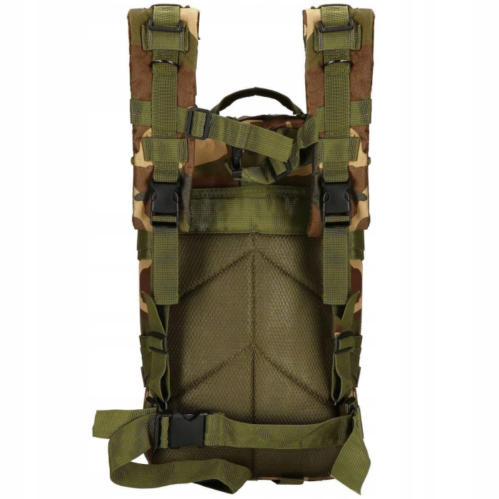 Rucsac militar pentru drumetie, impermeabil, ultra usor, 4 compartimente, culoare camo [2]