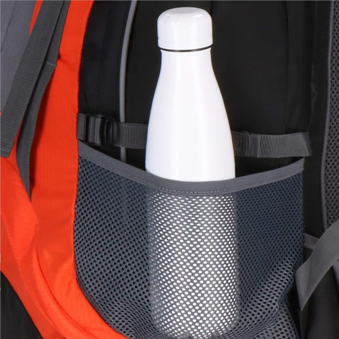 Rucsac tactic militar pentru drumetie, cu husa de ploaie, 70 litri, 25 kg, 68x35x20 cm, gri portocaliu [3]