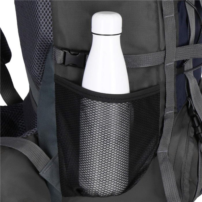 Rucsac tactic militar pentru drumetie, cu husa de ploaie, 90 litri, 25 kg, 74x32x20 cm, gri albastru [8]