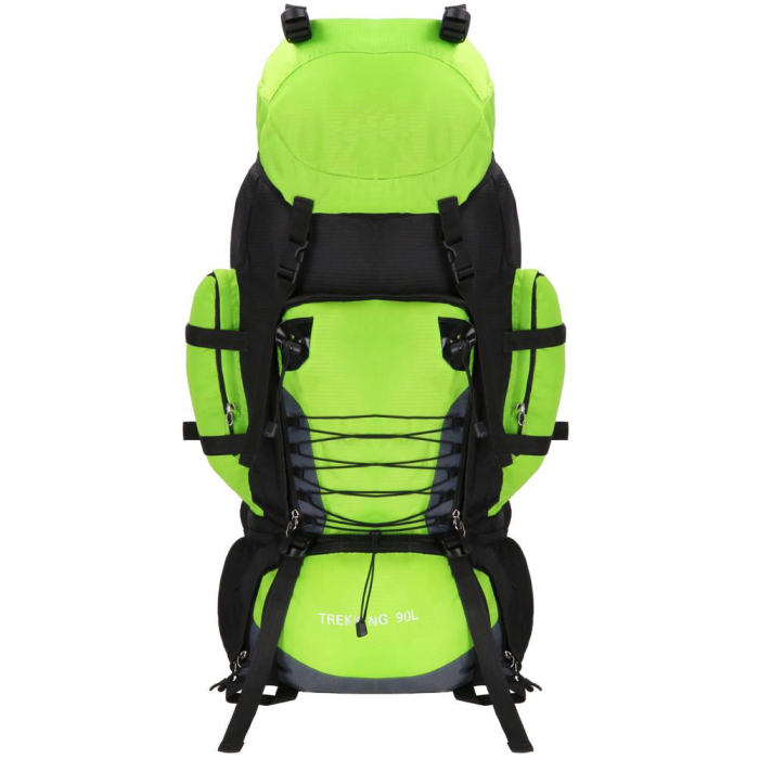 Rucsac tactic militar pentru drumetie, cu husa de ploaie, 90 litri, 25 kg, 85x38x26 cm, verde negru [1]