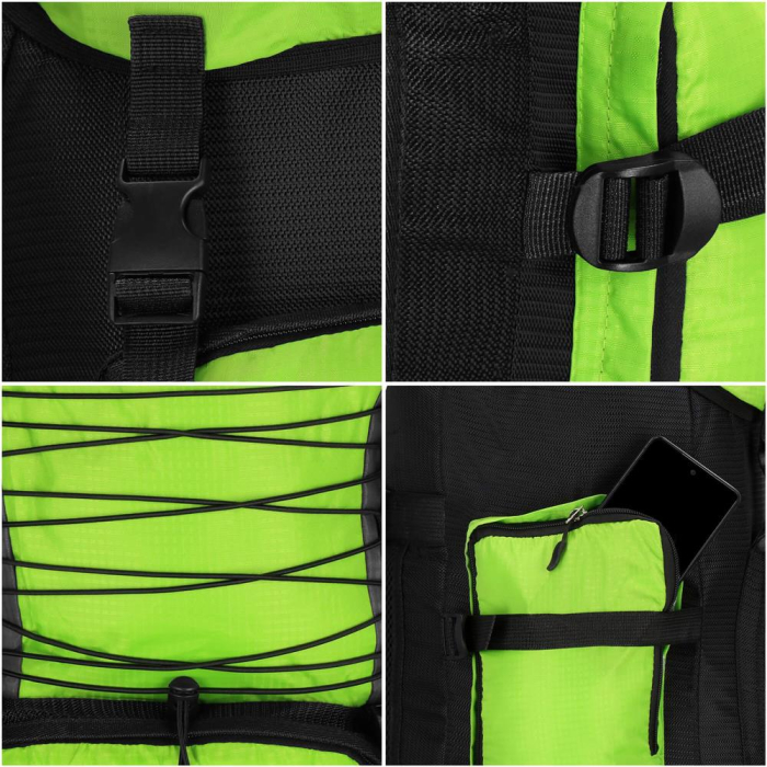 Rucsac tactic militar pentru drumetie, cu husa de ploaie, 90 litri, 25 kg, 85x38x26 cm, verde negru [3]