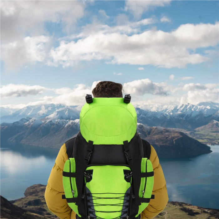 Rucsac tactic militar pentru drumetie, cu husa de ploaie, 90 litri, 25 kg, 85x38x26 cm, verde negru [16]