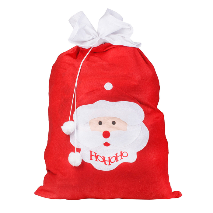 Sac de cadouri pentru Mos Craciun, 110x70cm, rosu [1]