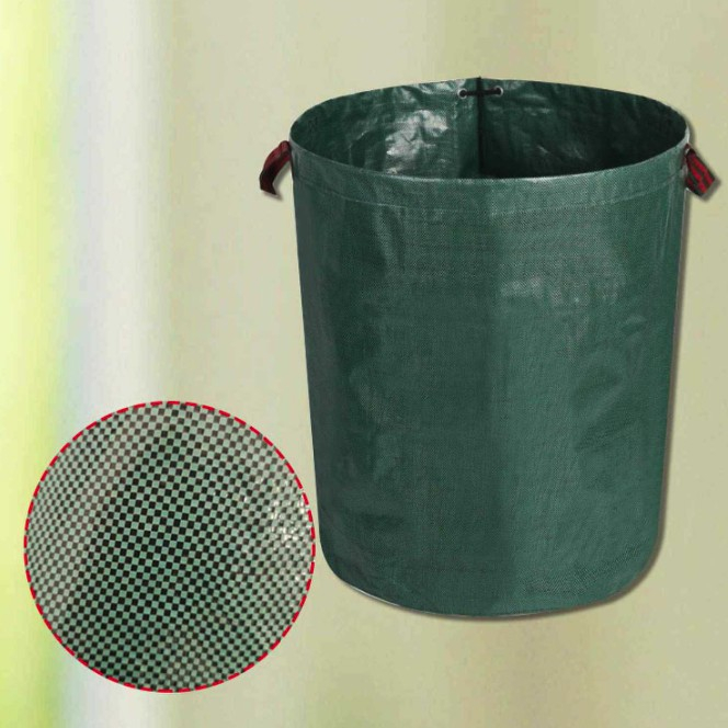 Sac de Colectare a Frunzelor, , Cos Sac pentru Gradina, Sac de Depozitare a Frunzelor, 45 x 76 cm, 120 l, Verde [4]