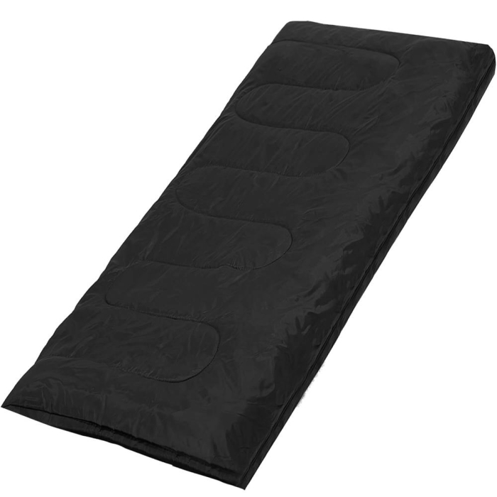 Sac de dormit, cu geanta de transport, 190x73cm, 10-25grade, culoare negru [7]