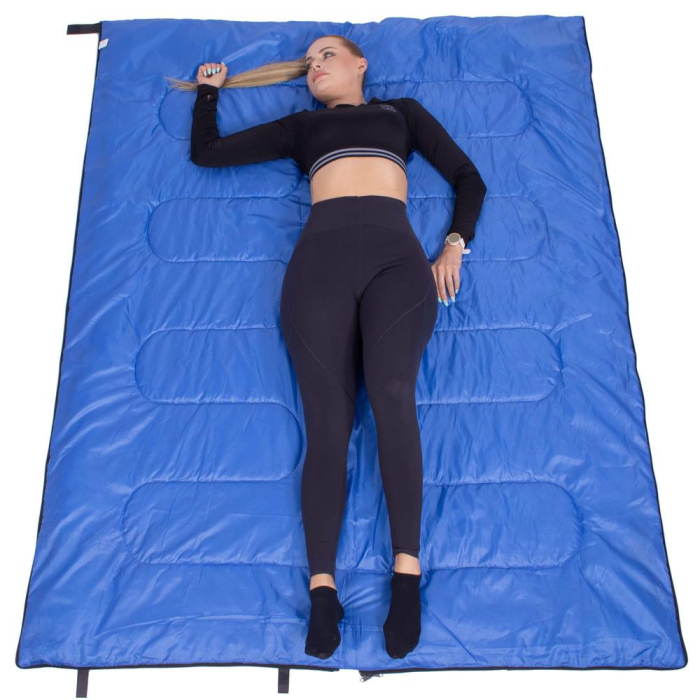 Sac de dormit, cu geanta de transport, 190x73cm, 10-25grade, culoare negru [14]