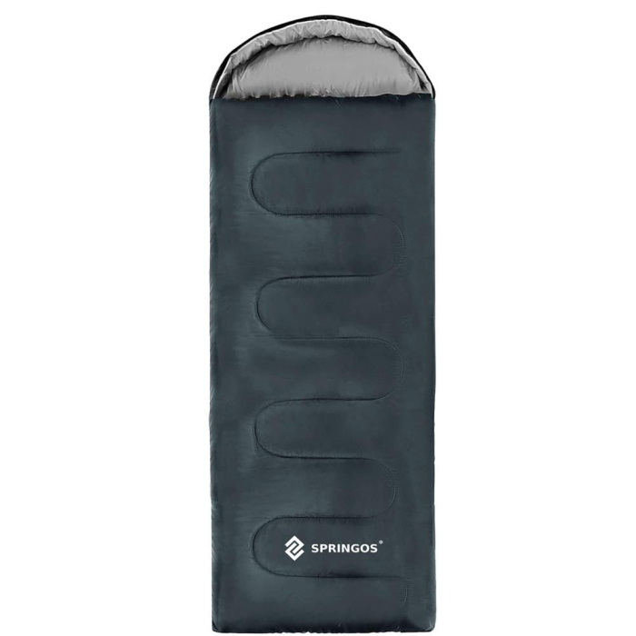 Sac de dormit tip mumie, cu geanta de transport, 210x73cm, 8-20grade, culoare gri [2]