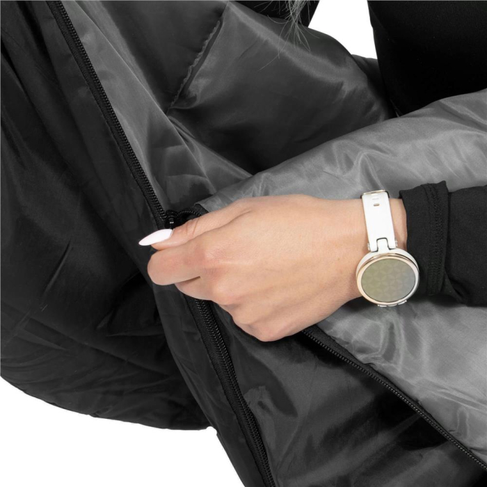 Sac de dormit tip mumie, cu geanta de transport, 210x73cm, 8-20grade, culoare negru [16]