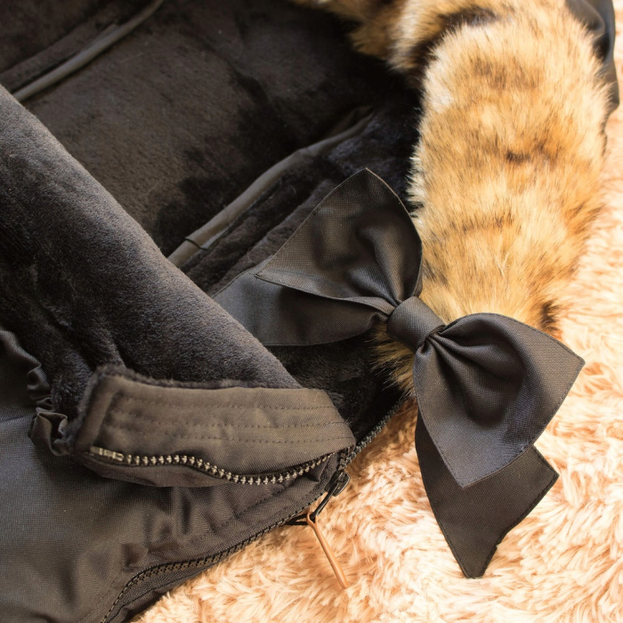 Sac iarna de bebelusi pentru carucior, marime universala, 90x45cm, negru [2]