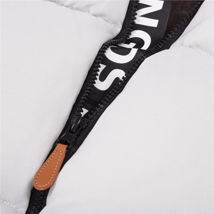 Sac iarna de bebelusi pentru carucior, marime universala, cu gluga, 90x45cm, gri [3]