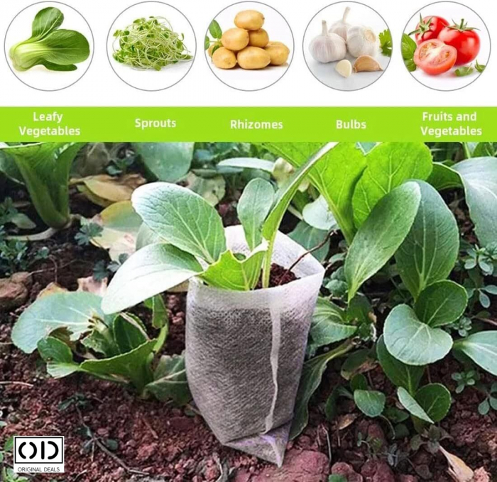 Sac pentru Germinat Seminte si Rasaduri de Legume Seminte si aparate pentru germinat starter pentru germinat seminte Vas pentru germinare Sac pentru Germinat Seminte si Rasaduri de Legume [2]