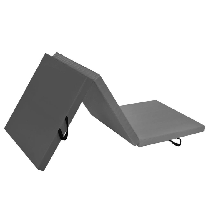 Saltea fitness groasa pentru antrenamente gimnastica, pliabila, 180x60x5,5cm, gri [1]