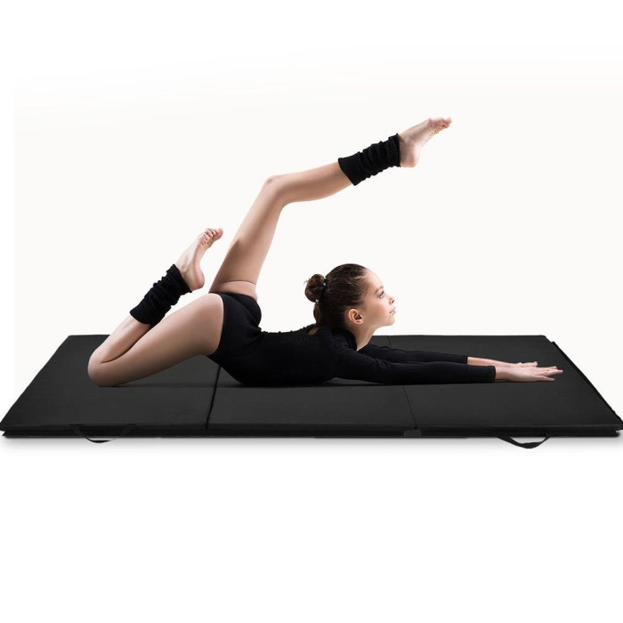 Saltea fitness groasa pentru antrenamente gimnastica, pliabila, 180x60x5cm, negru [7]