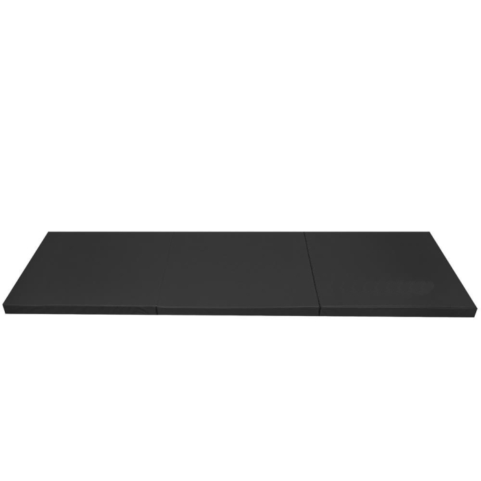 Saltea fitness groasa pentru antrenamente gimnastica, pliabila, PVC, 180x60x5cm, negru [8]