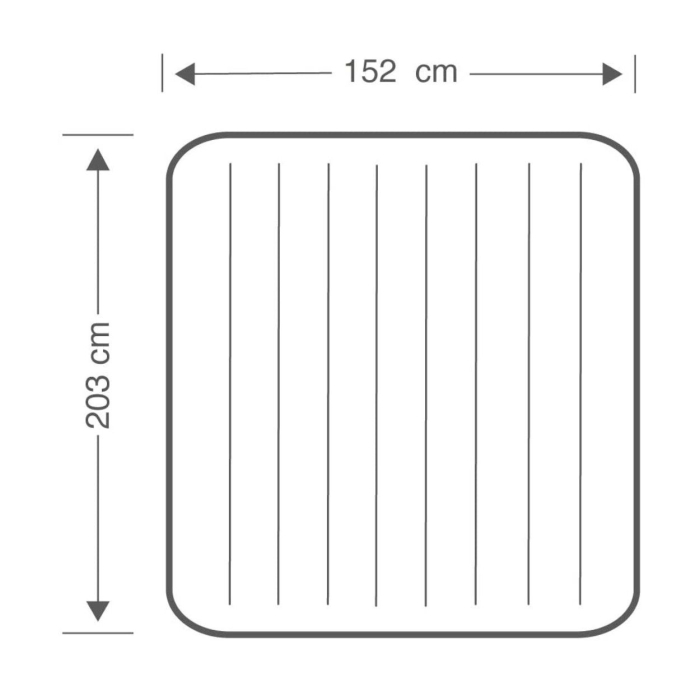 Saltea gonflabila+pompa manuala Intex Queen Dura Beam, 203x152x25 cm [9]