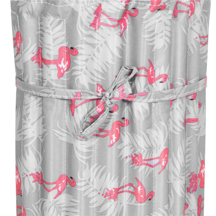 Saltea pentru plaja pliabila, din spuma, ultra-usoara, cu perna si maner de transport, 60x180cm, gri flamingo roz [14]