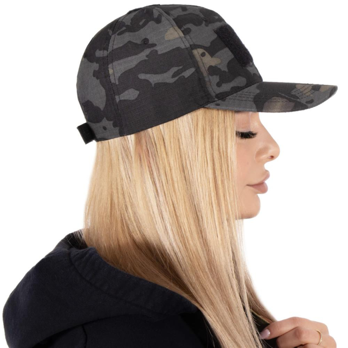 Sapca tactica cu cozoroc curbat, cu scai pentru atasare patch, unisex, culoare camuflaj [11]