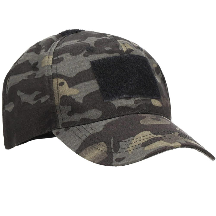 Sapca tactica cu cozoroc curbat, cu scai pentru atasare patch, unisex, culoare camuflaj [1]