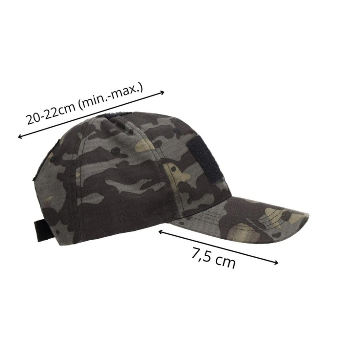 Sapca tactica cu cozoroc curbat, cu scai pentru atasare patch, unisex, culoare camuflaj [20]