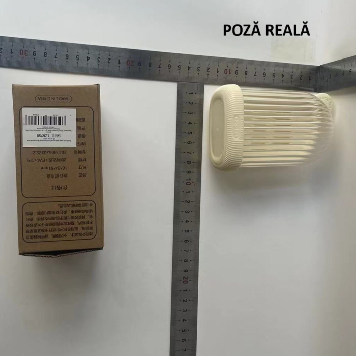 Sapuniera de Calatorie, , Suport pentru Sapun cu Scurgere a Apei, Recipient cu Capac Depozitare, Savoniera pentru Baie, 12.6x6.1x8.4cm, Crem [5]