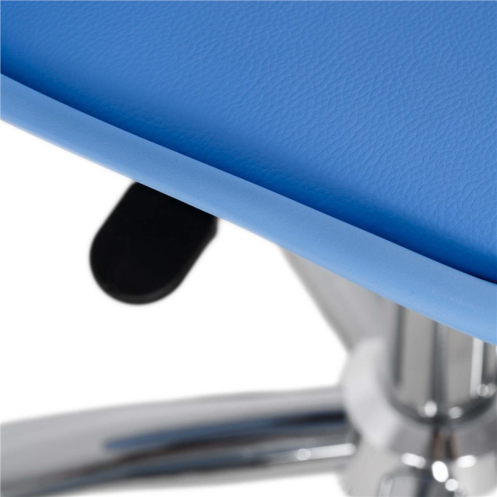 Scaun birou ergonomic, cu sezut din spuma, reglabil pe inaltime, maxim 120 kg, 90x49x48 cm, albastru [12]