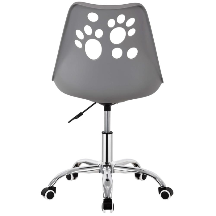 Scaun birou ergonomic, cu sezut din spuma, reglabil pe inaltime, maxim 120 kg, 90x49x48 cm, gri [14]