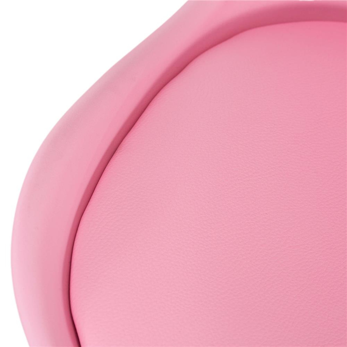 Scaun birou ergonomic, cu sezut din spuma, reglabil pe inaltime, maxim 120 kg, 90x49x48 cm, roz [18]